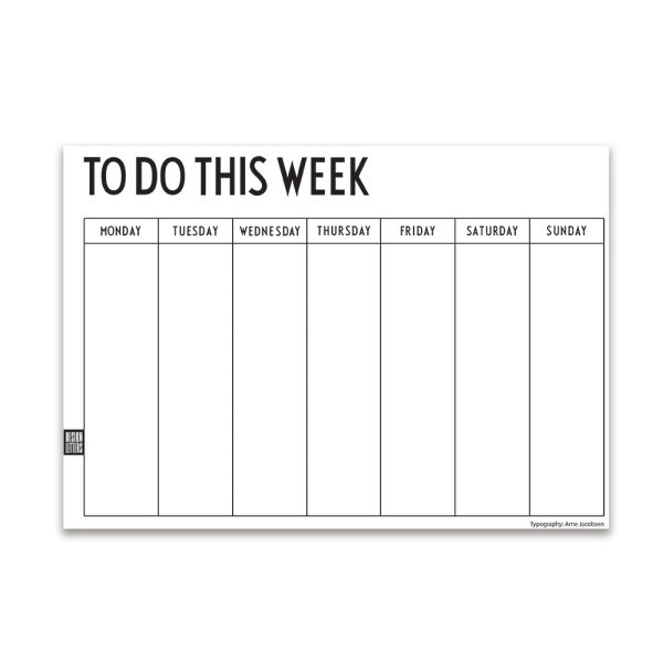 Design Letters - Wochenplaner A4
