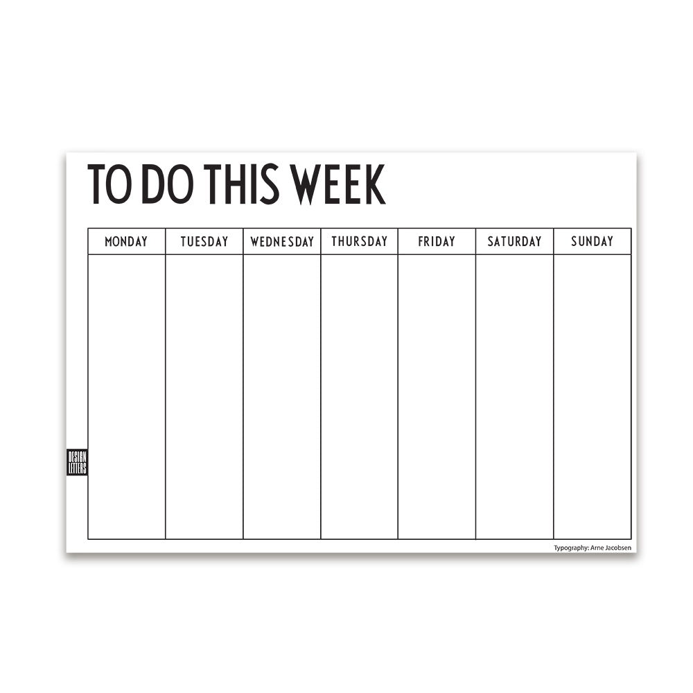 Design Letters - Wochenplaner A4