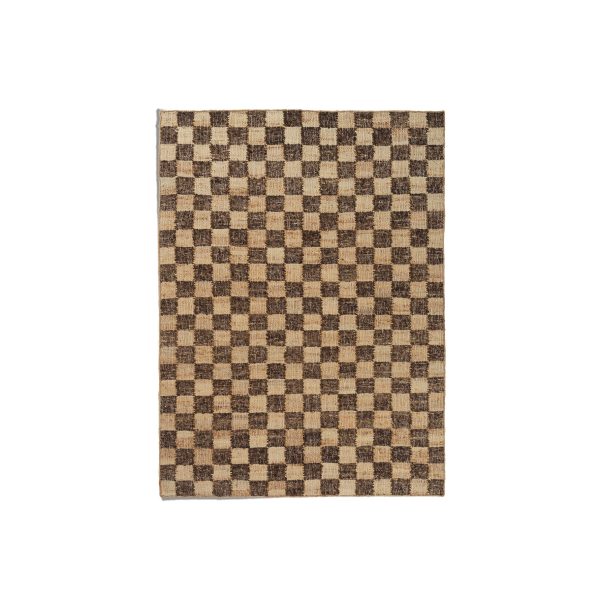 Ferm Living - Check Woll-Jute Teppich