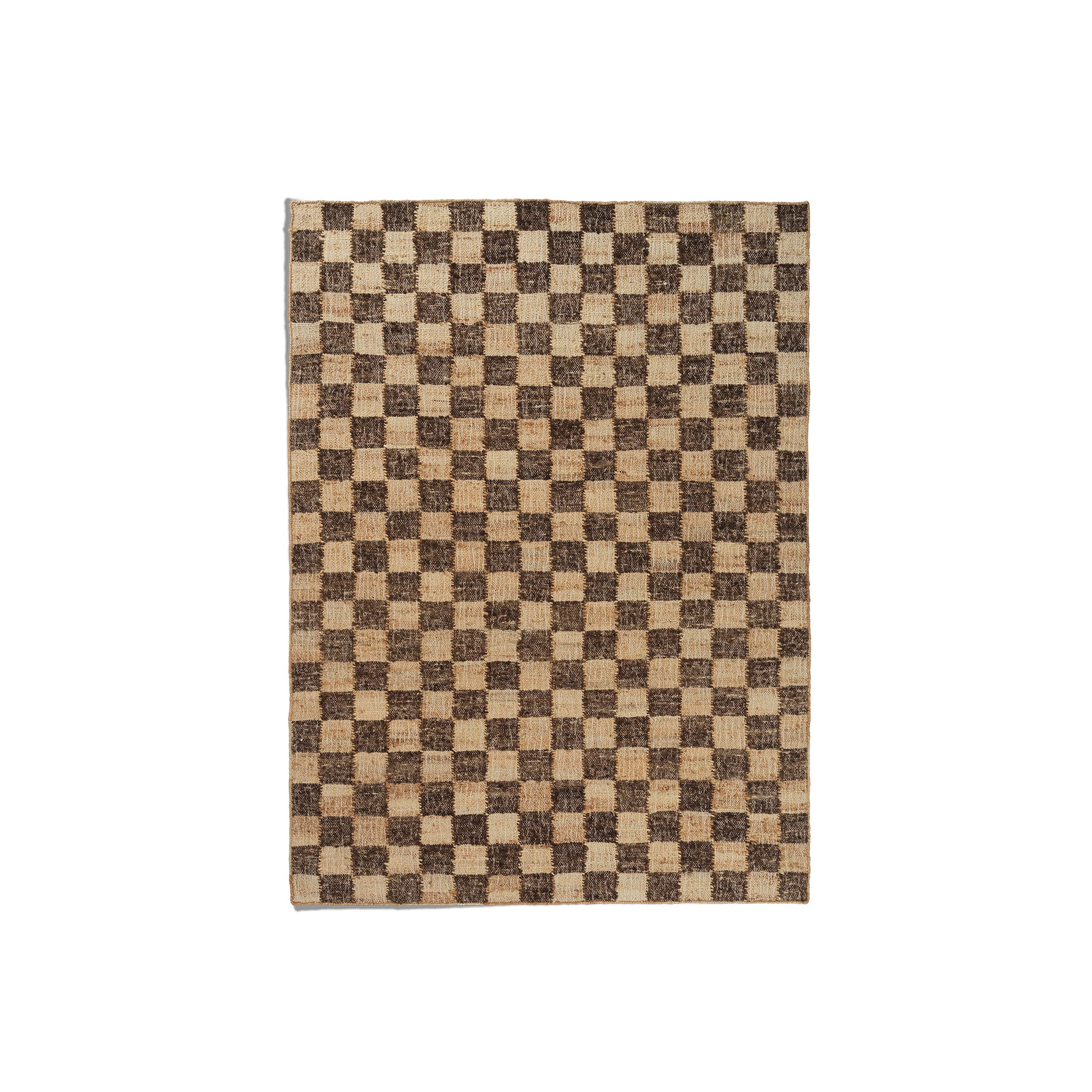 Ferm Living - Check Woll-Jute Teppich