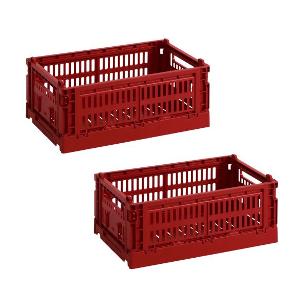 HAY - Colour Crate Korb-Set, burgundy (Exclusive Edition)