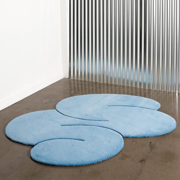 Okej - Squiggle Teppich, Cloud Blue