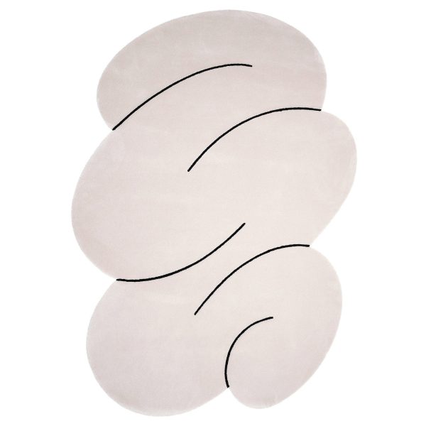 Okej - Squiggle Teppich, Cloud Gray