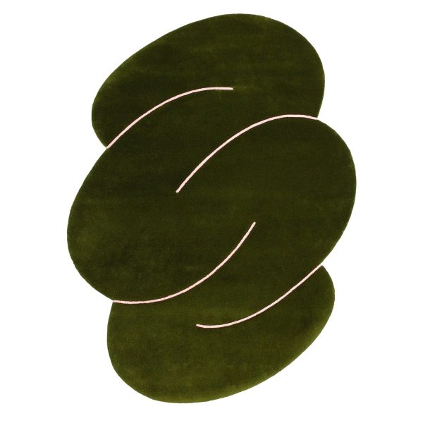 Okej - Squiggle Teppich, Moss Green