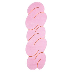 Okej - Squiggle Teppich, Pink Melange
