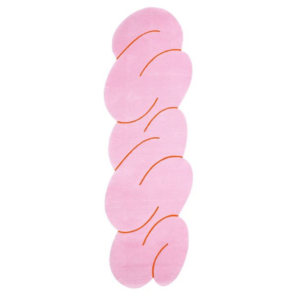 Okej - Squiggle Teppich, Pink Melange