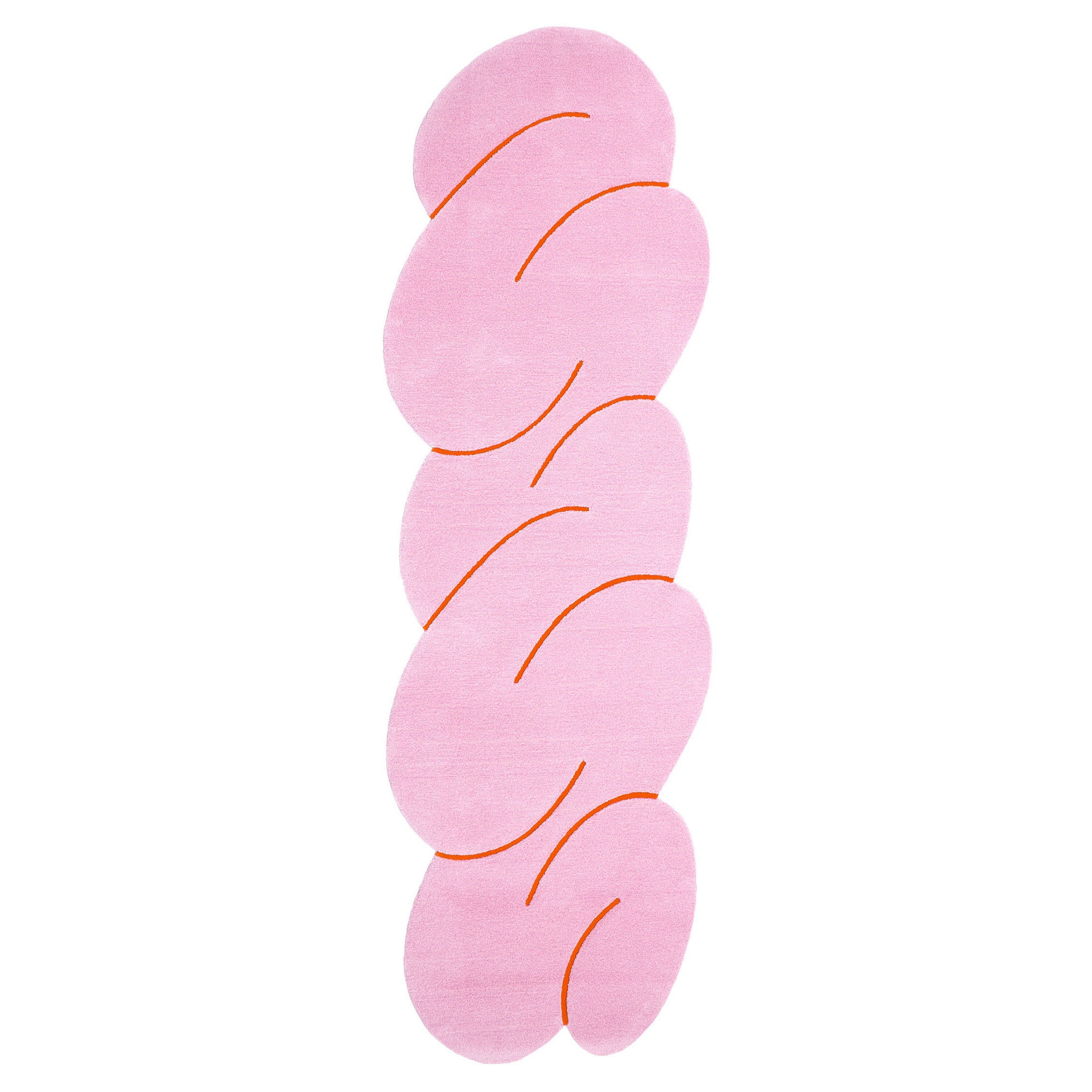 Okej - Squiggle Teppich, Pink Melange