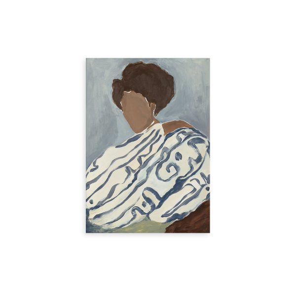 Paper Collective - Blue Curls Poster