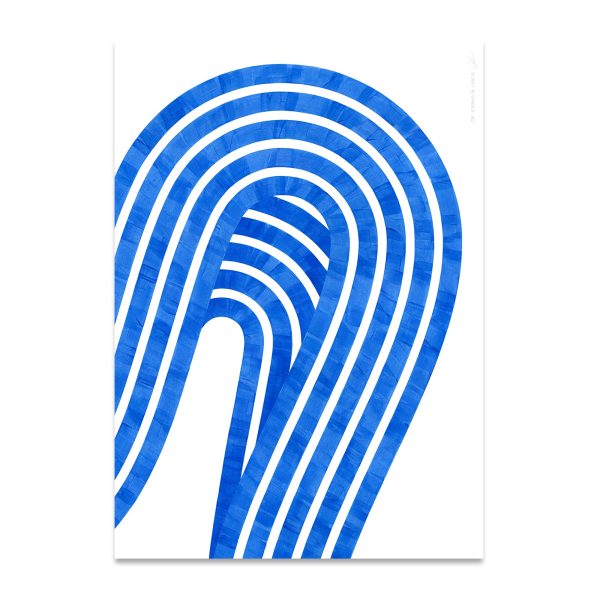 Paper Collective - Entropy Blue Poster