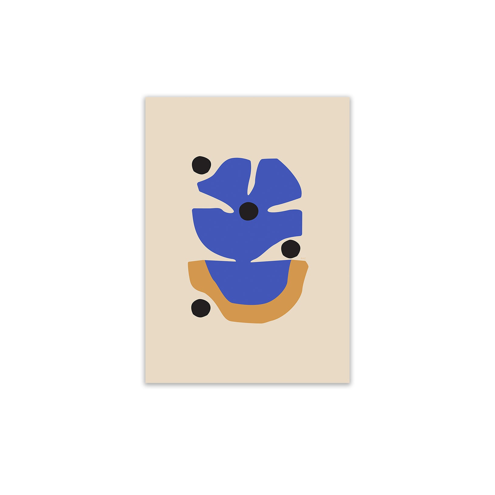 Paper Collective - Flor Azul Poster