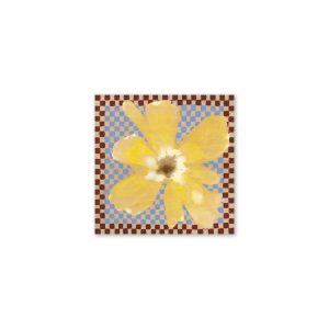 Paper Collective - Flower with Checks Poster