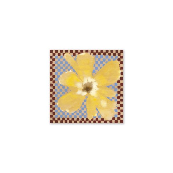 Paper Collective - Flower with Checks Poster