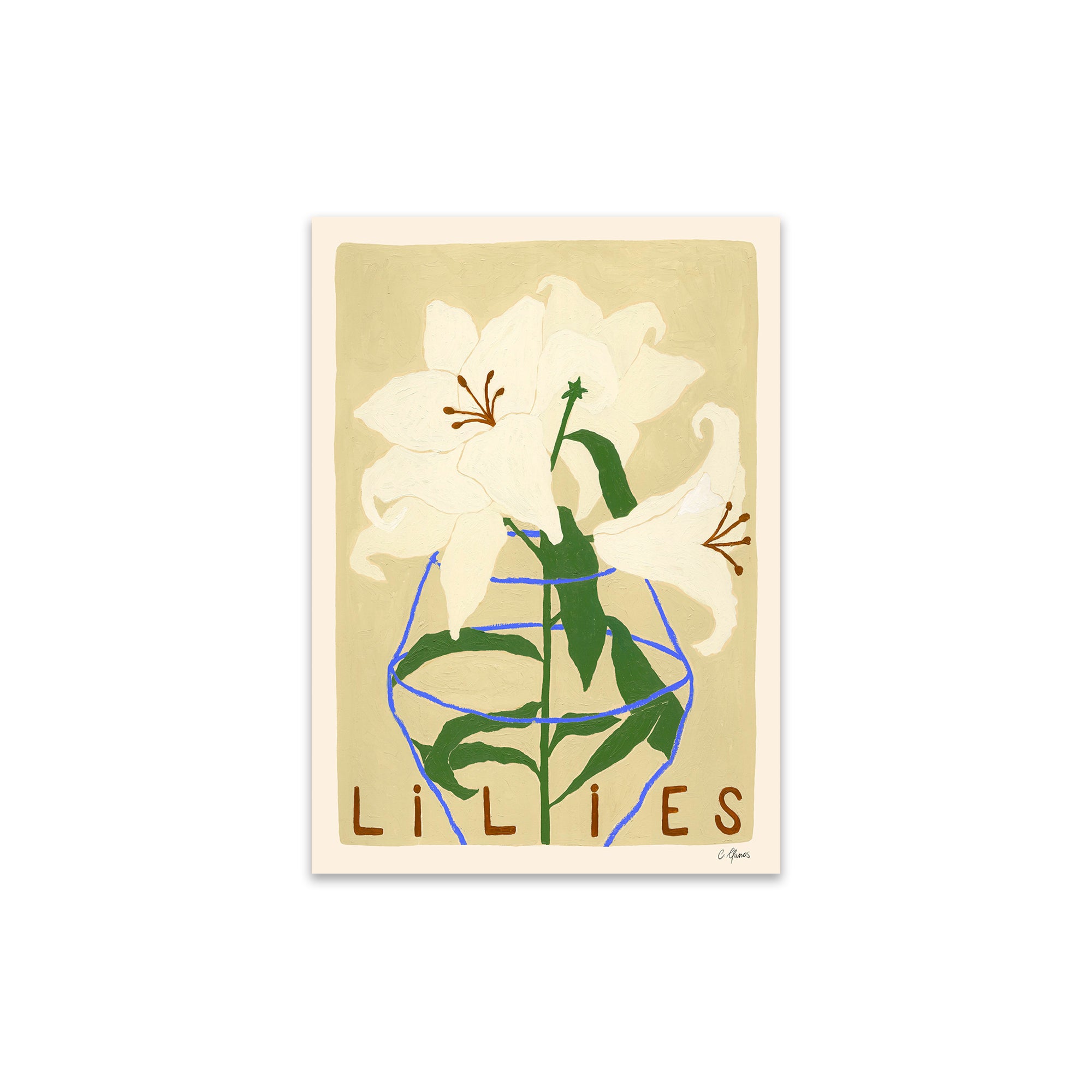 The Poster Club - Lilies von Carla Llanos