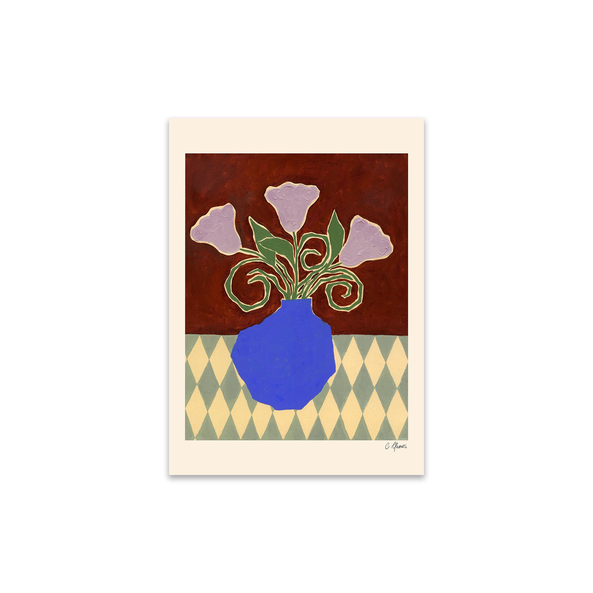 The Poster Club - Purple Flowers von Carla Llanos