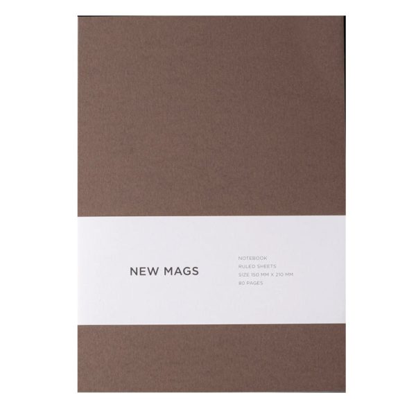 NEW MAGS, Notizbuch braun - Softcover/gefüttert