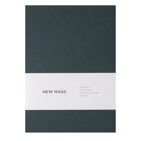 NEW MAGS, Notizbuch Moosgrün - Softcover/gefüttert