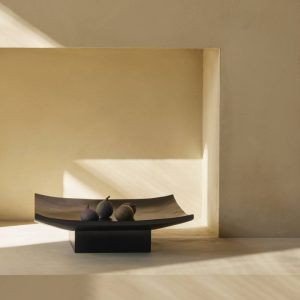 Audo Relevé Platter, Wood, Black