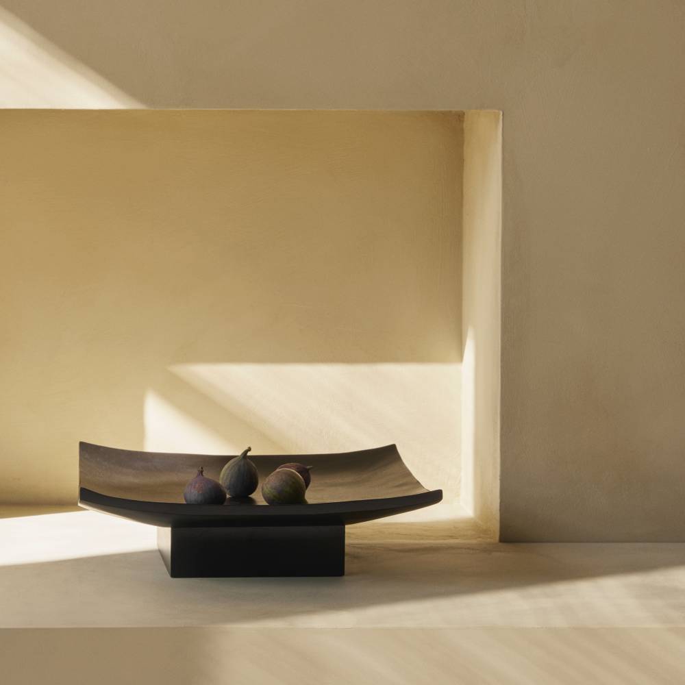 Audo Relevé Platter, Wood, Black