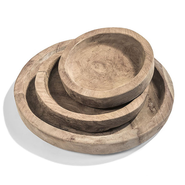 Gommaire Low Round Bowl Medium, Natural
