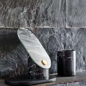 Tablett und Becher aus Marmor von Agape