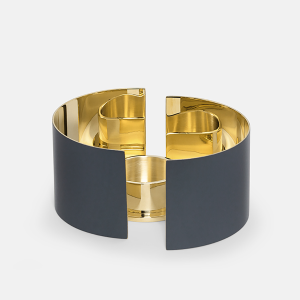 Skultuna Kerzenhalter Infinity, Dunkelgrau