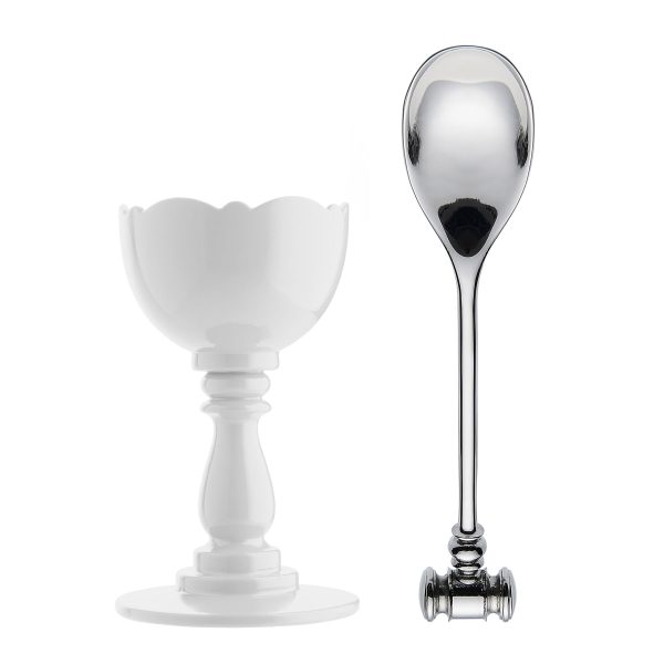 Alessi - Dressed Eierbecher mit Löffel