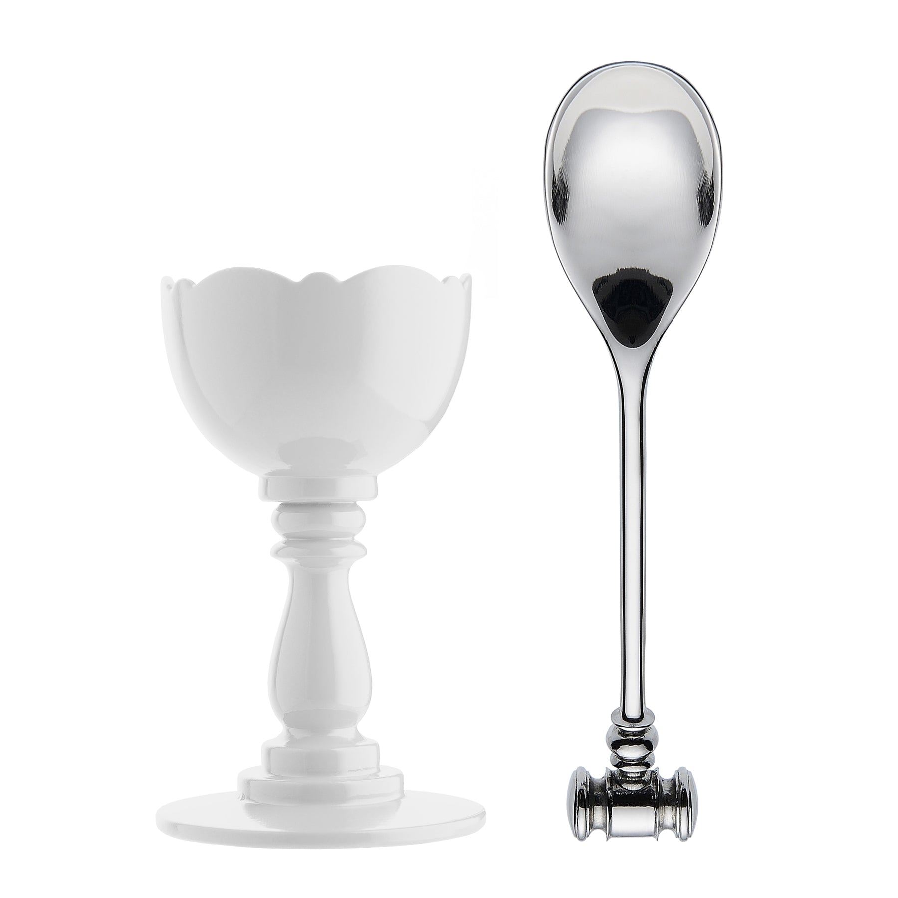 Alessi - Dressed Eierbecher mit Löffel