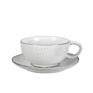 Broste Copenhagen - Nordic Sand Tasse mit Untertasse