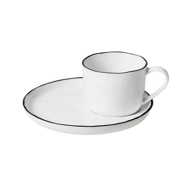 Broste Copenhagen - Salt Tasse mit Untertasse