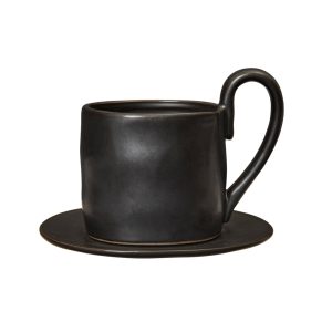 Ferm Living - Flow Tasse mit Untertasse