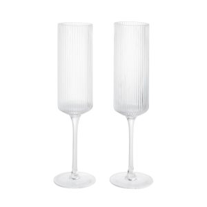 Ferm Living - Ripple Champagnerflöte