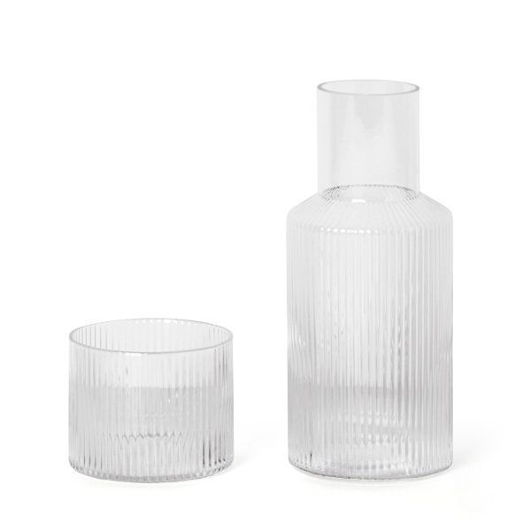 Ferm Living - Ripple Karaffen-Set, klein