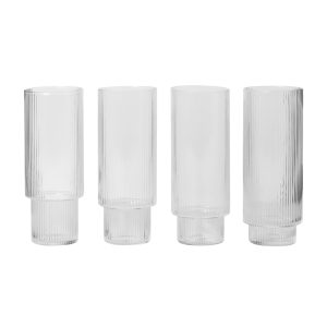 Ferm Living - Ripple Longdrink Gläser (4er-Set)