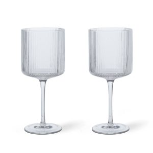 Ferm Living - Ripple Rotweinglas (2er-Set)