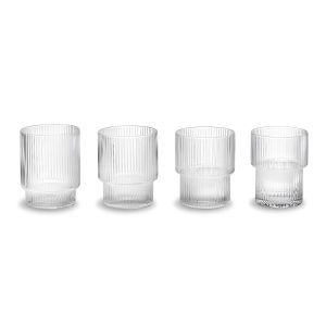 Ferm Living - Ripple Trinkgläser (4er-Set)