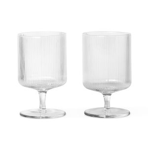 Ferm Living - Ripple Weinglas (2er-Set)