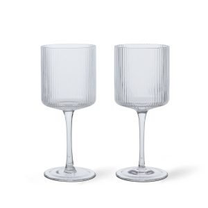 Ferm Living - Ripple Weißweinglas (2er-Set)