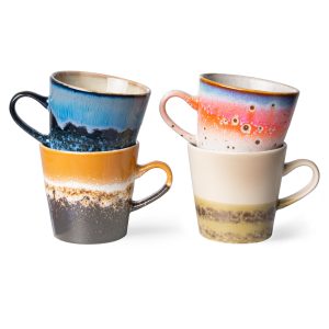HKliving - 70's Americano Tassen 4er-Set