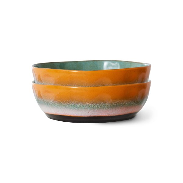 HKliving - 70's Pastaschale (2er Set)