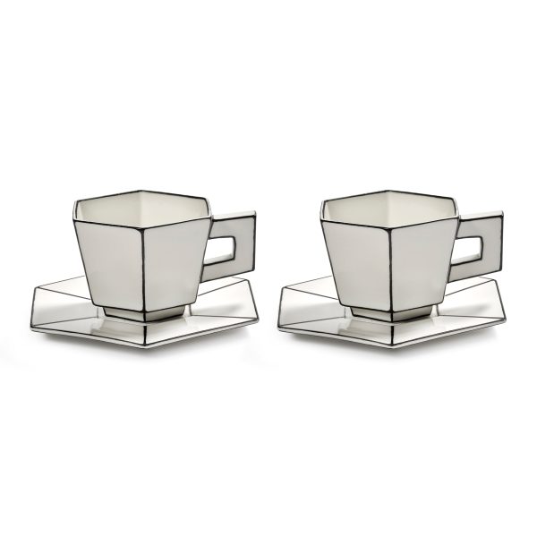 Serax - Carte Blanche Cappuccinotasse mit Untertasse