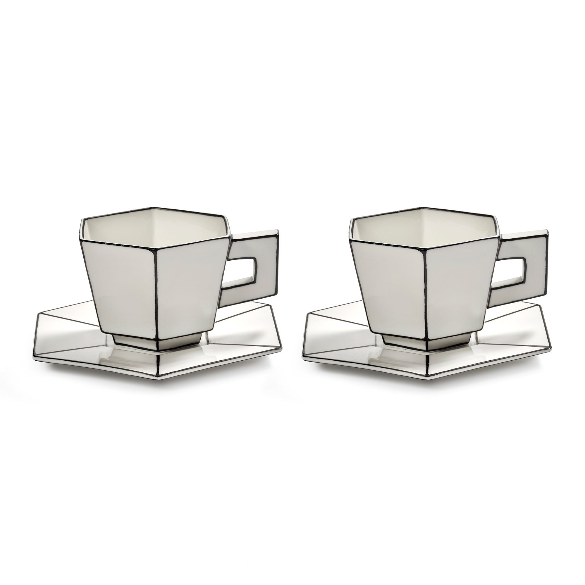 Serax - Carte Blanche Cappuccinotasse mit Untertasse