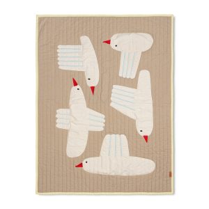 Ferm Living - Bird Quilted Decke