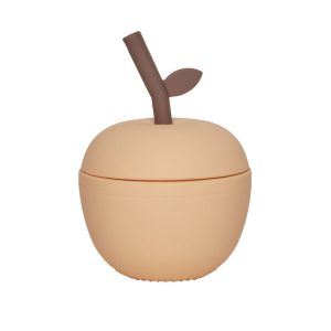 OYOY Mini - Apfel Becher mit Strohhalm