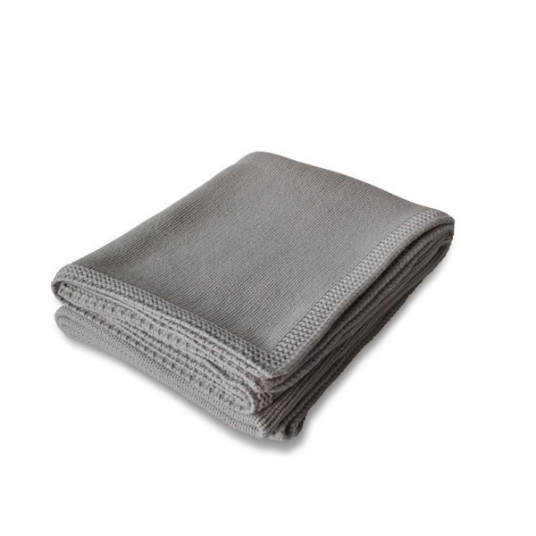 LUIZ, Cashmere-Decke Memoire, 140x200, smoke