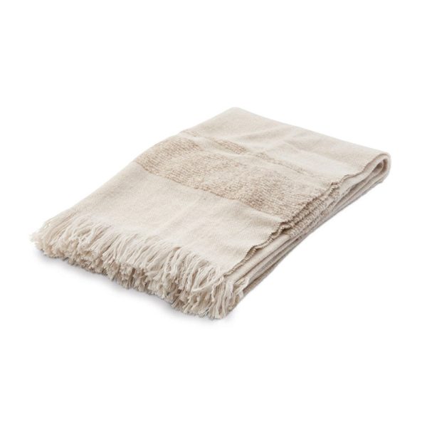 LUIZ, Merinowoll-Decke Thea, 140x220, natural