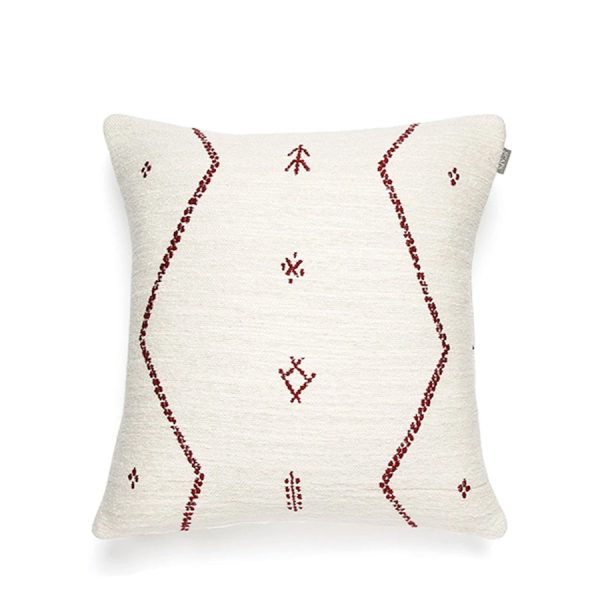 Scapa Home, Kissen Berber, Off White-Burgundy