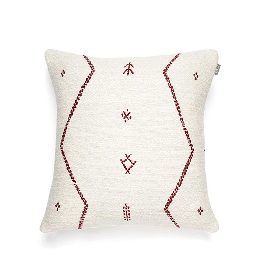 Scapa Home, Kissen Berber, Off White-Burgundy