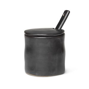 Ferm Living - Flow Marmeladenglas mit Löffel