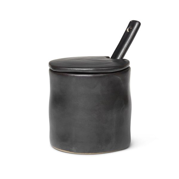 Ferm Living - Flow Marmeladenglas mit Löffel