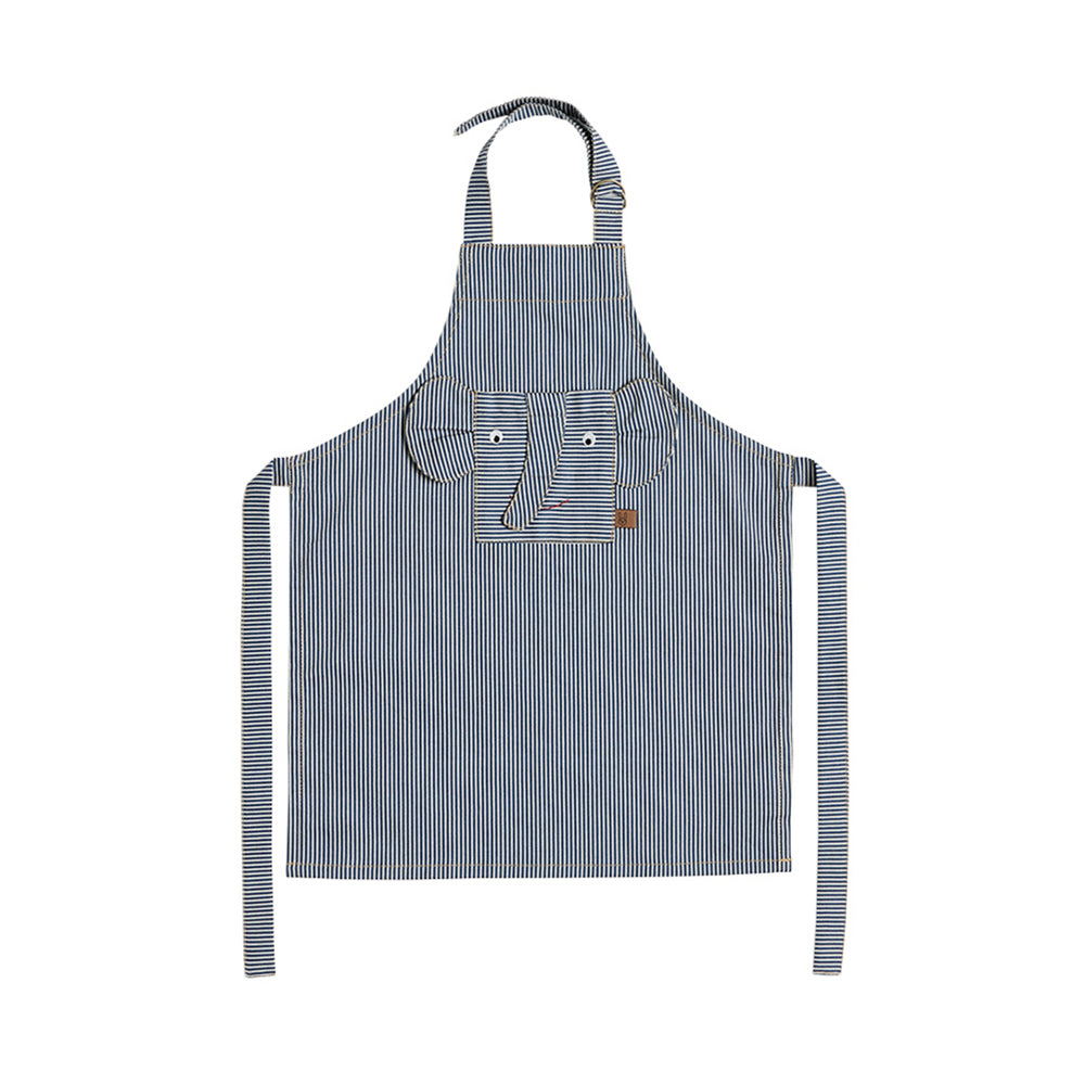 OYOY Mini - Striped Denim Elephant Schürze
